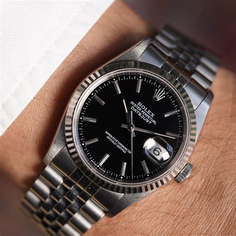 rolex datejust 16234 black diamond dial|rolex datejust price guide.